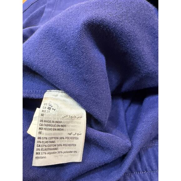 ID Ideology Plus Size Comfort Flow High Rise Shorts Bright TARTAN BLUE  3X - Picture 8 of 8